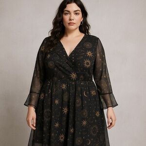 BloomChic Celestial Zodiac Midi Dress